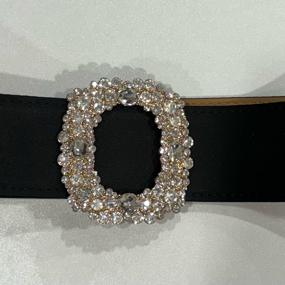 Kate Spade rhinestone black belt. New with tags .
